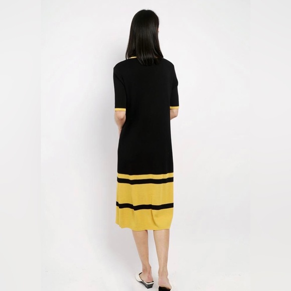 NWT Satine Knit Dress in Black Yellow (in original packaging; see last photos) - Picture 7 of 11